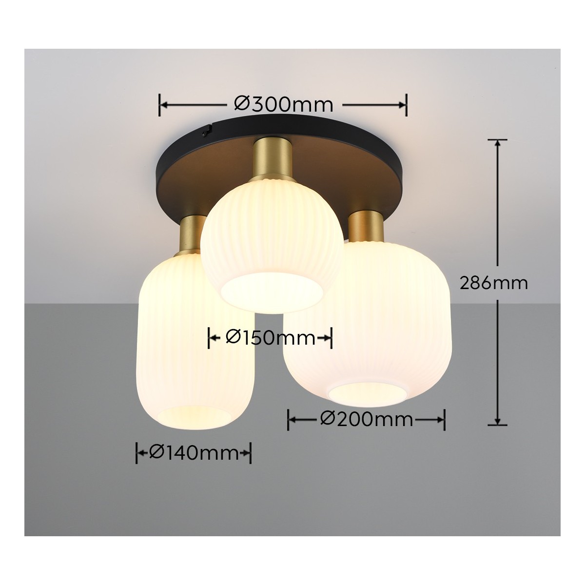 Nowoczesne oświetlenie sufitowe Trio DIVA 619800308