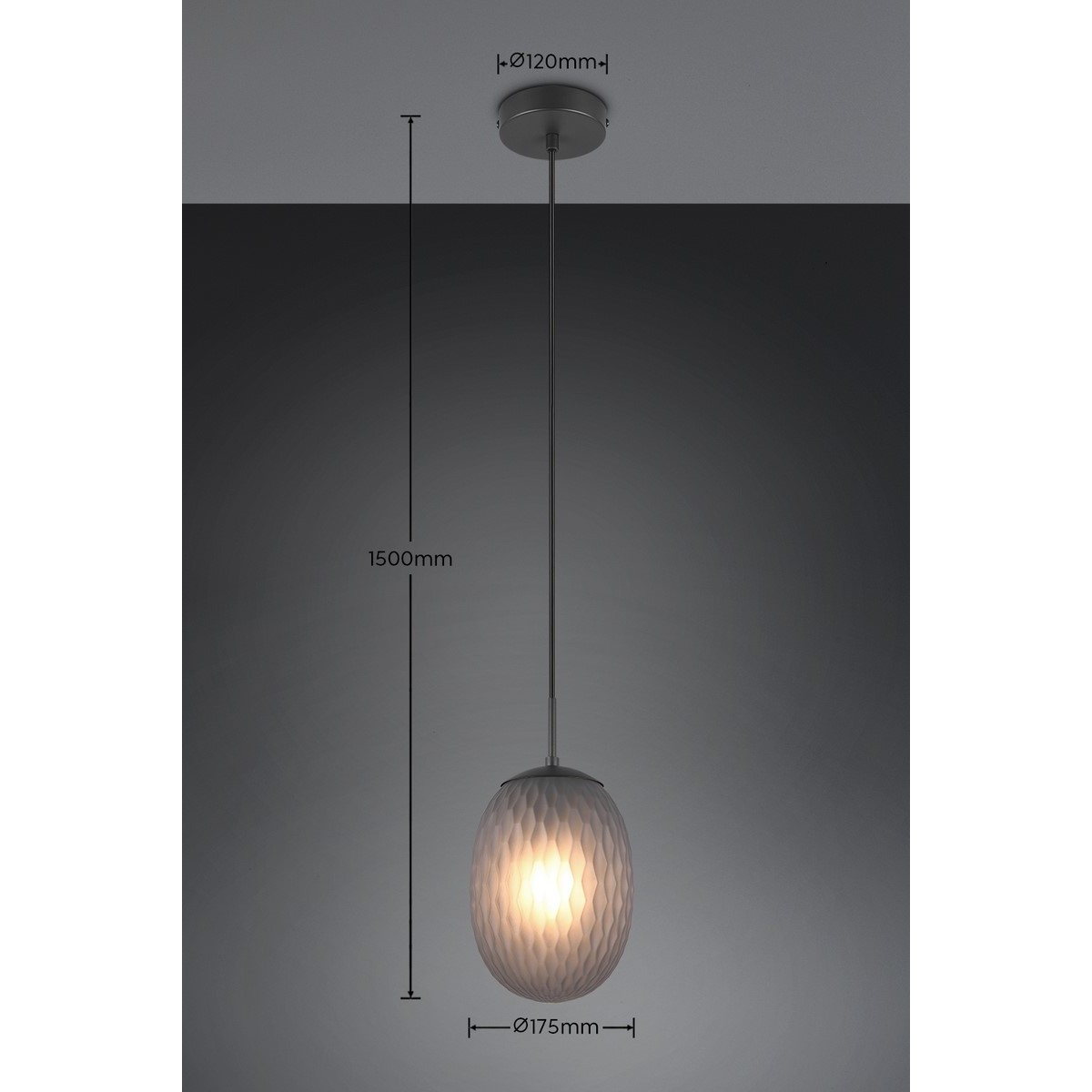 Nowoczesna lampa wisząca Trio FACETTE 364200154