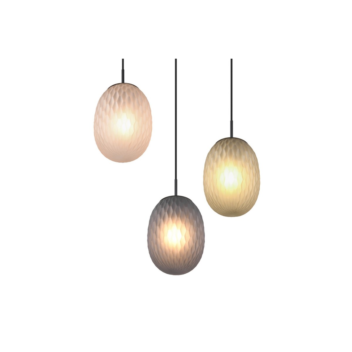 Nowoczesna lampa wisząca Trio FACETTE 364230317