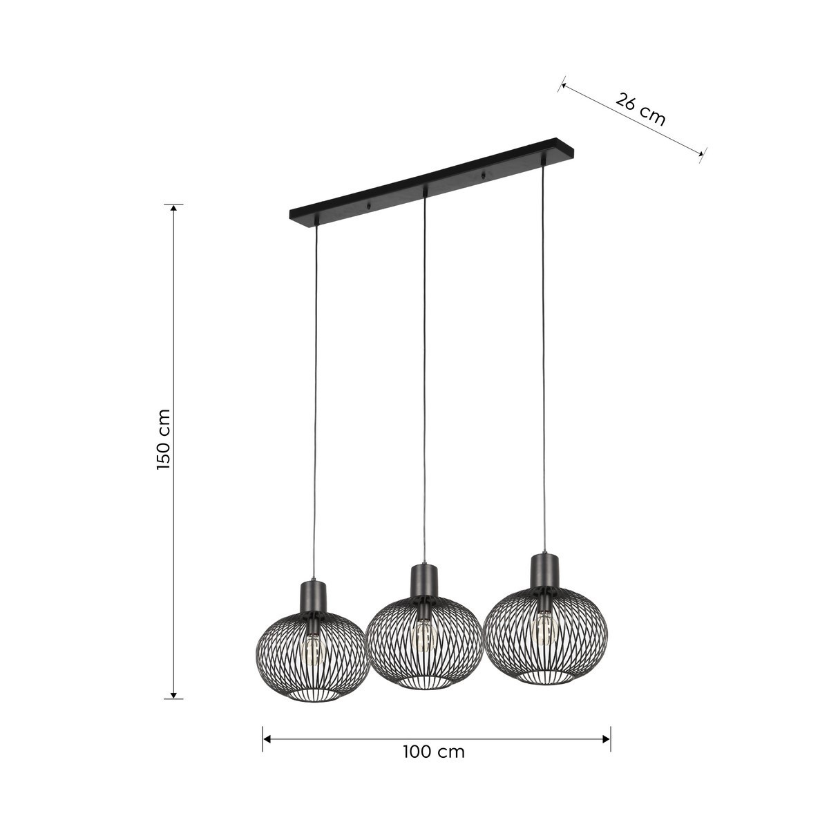 Nowoczesna lampa wisząca Trio GILA 365700332