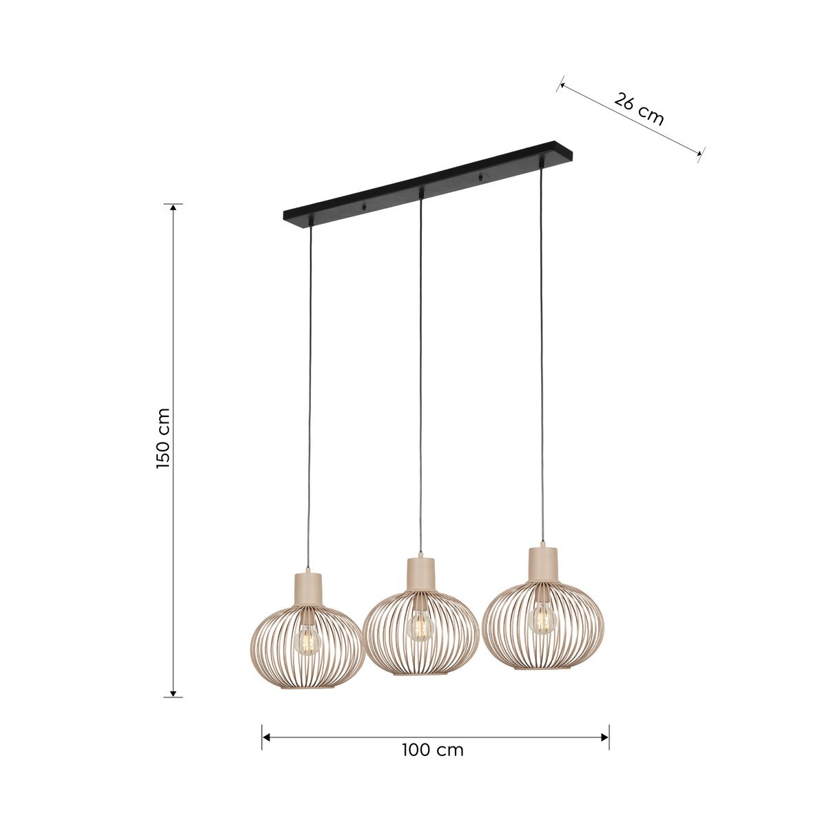 Nowoczesna lampa wisząca Trio GILA 365700366