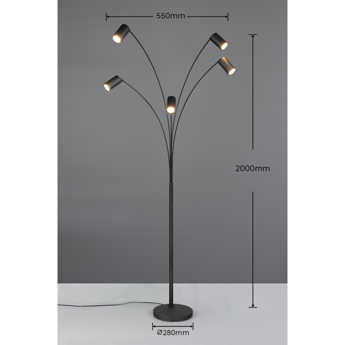 Lampa podłogowa Trio MARLEY 412400532