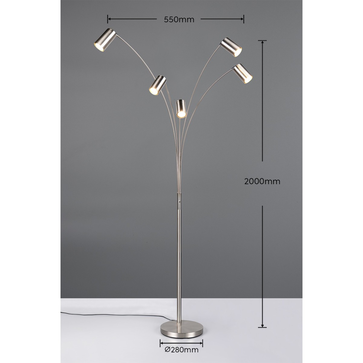 Lampa podłogowa Trio MARLEY 412400507
