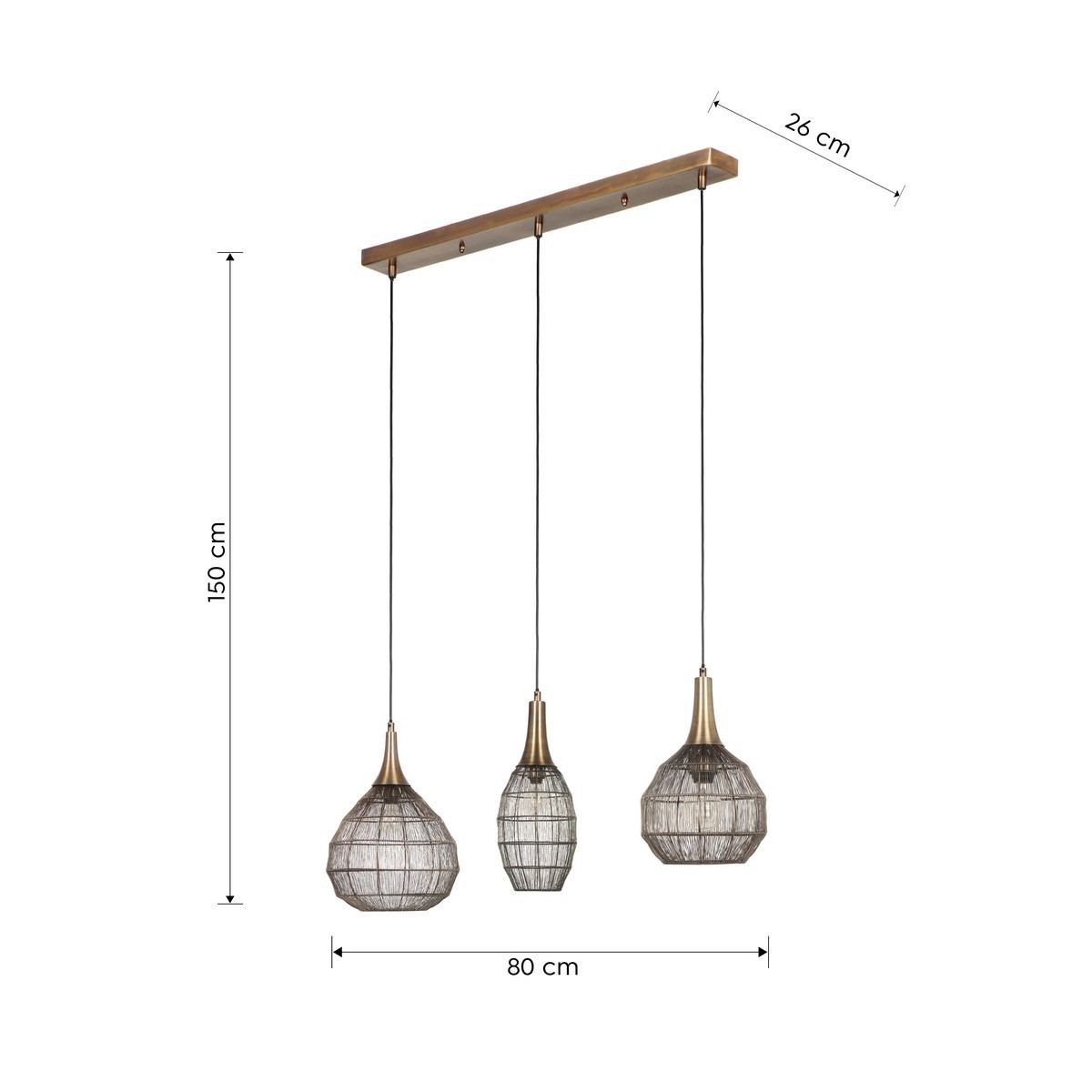 Nowoczesna lampa wisząca Trio SORAYA 365400304