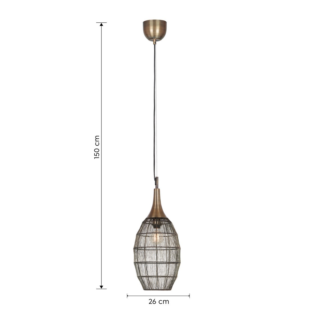 Nowoczesna lampa wisząca Trio SORAYA 365420104