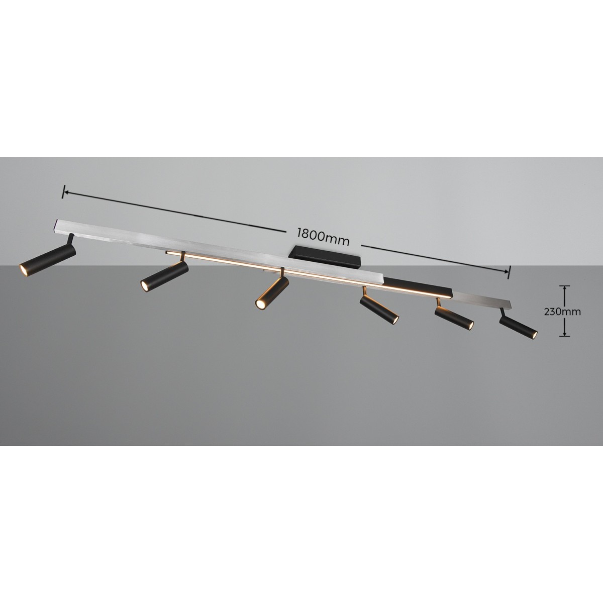 Nowoczesne oświetlenie sufitowe Trio ZENO 648310705