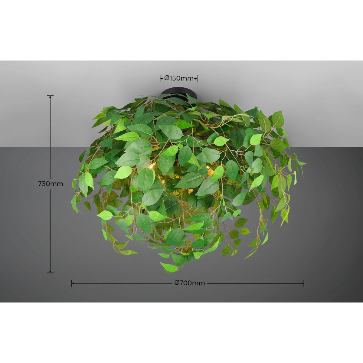 Nowoczesna lampa sufitowa RL LEAVY R60463015