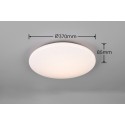 Nowoczesna lampa sufitowa RL POLLUX - CZUJNIK RUCHU R67839100