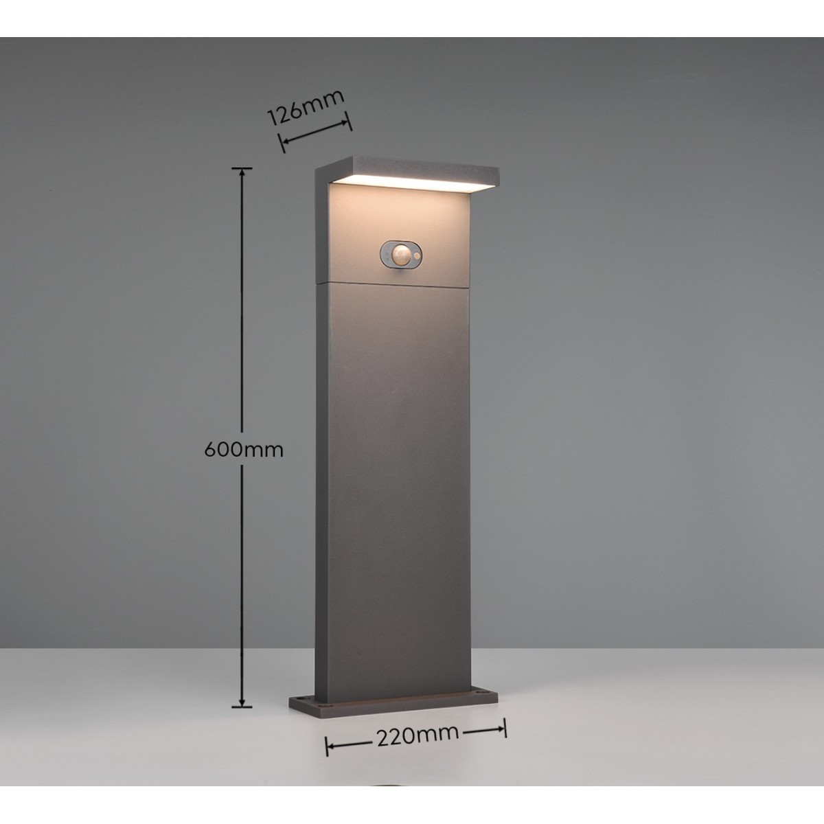 Lampa ogrodowa Trio BLYDE HYBRID 553569142