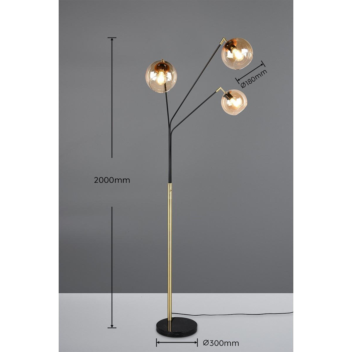 Lampa podłogowa Trio PAXTON 416900380