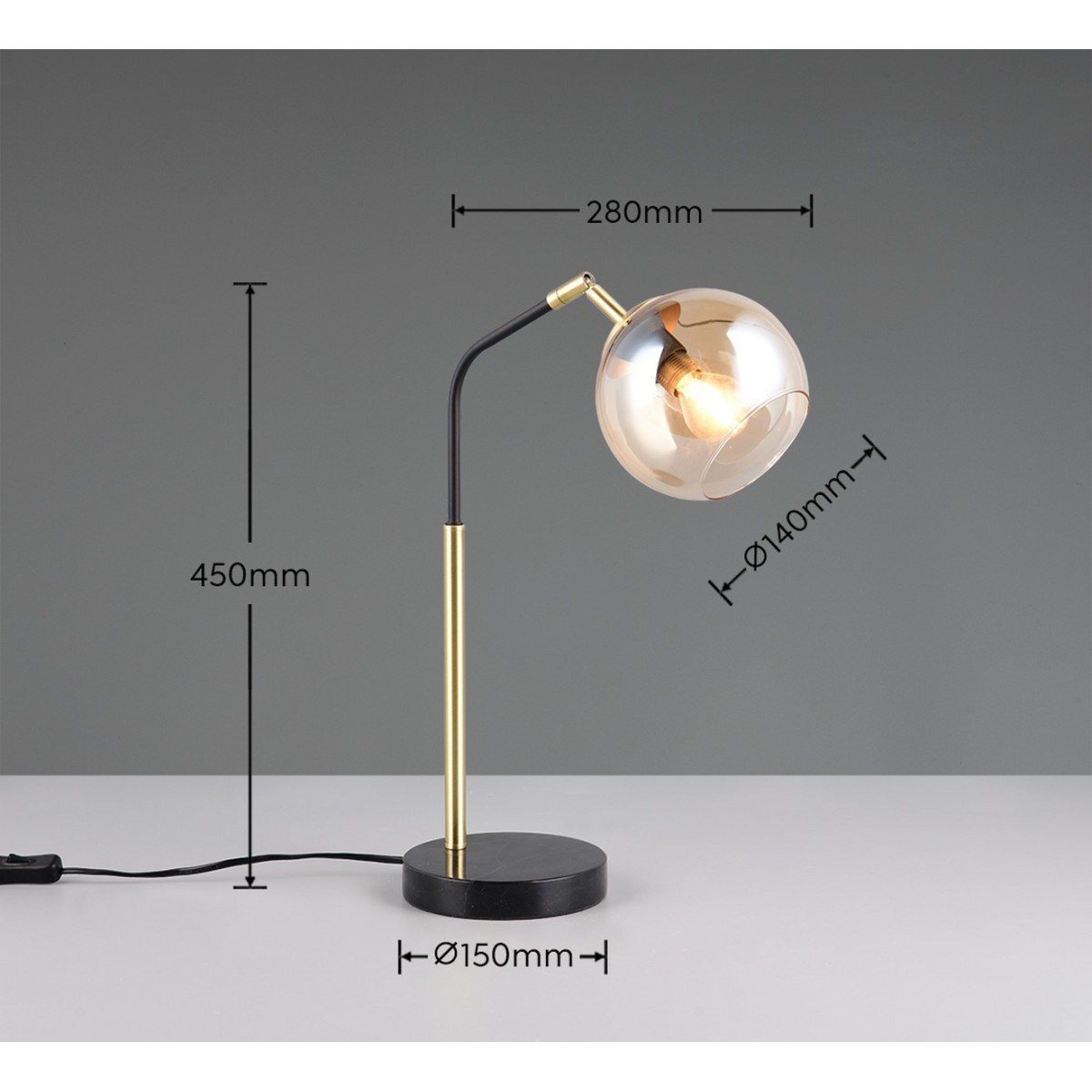 Lampa biurkowa - nocna Trio PAXTON 516900180