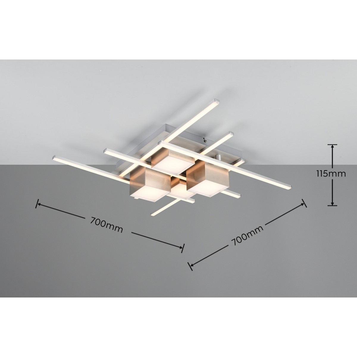 Nowoczesne oświetlenie sufitowe Trio ROGER 647810407