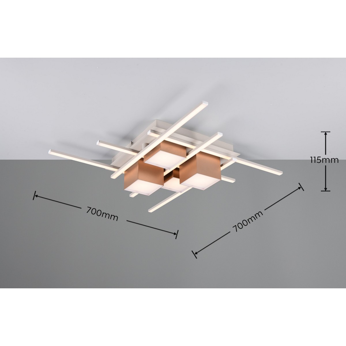 Nowoczesne oświetlenie sufitowe Trio ROGER 647810465