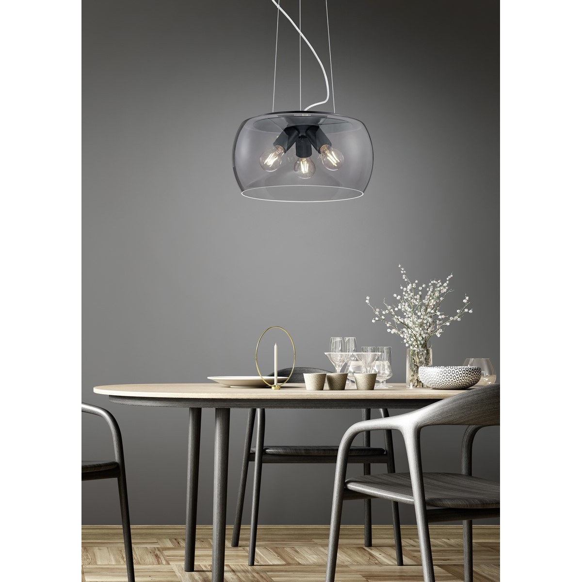 Nowoczesna lampa wisząca Trio VALENTE 300600342