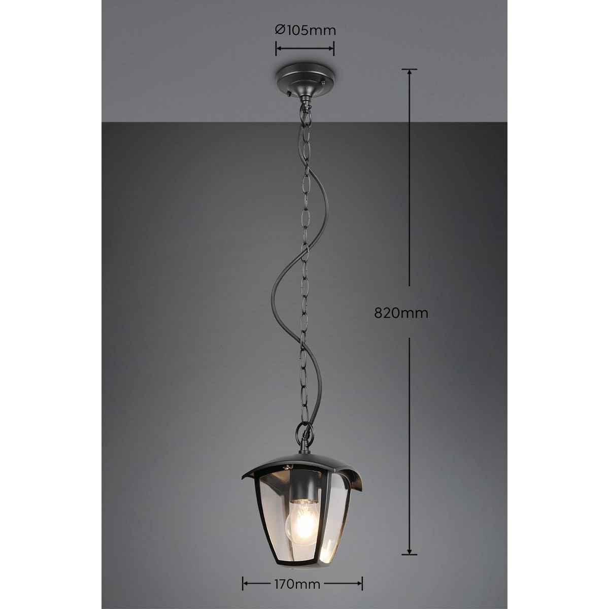Lampa ogrodowa Trio VENTA 363260132