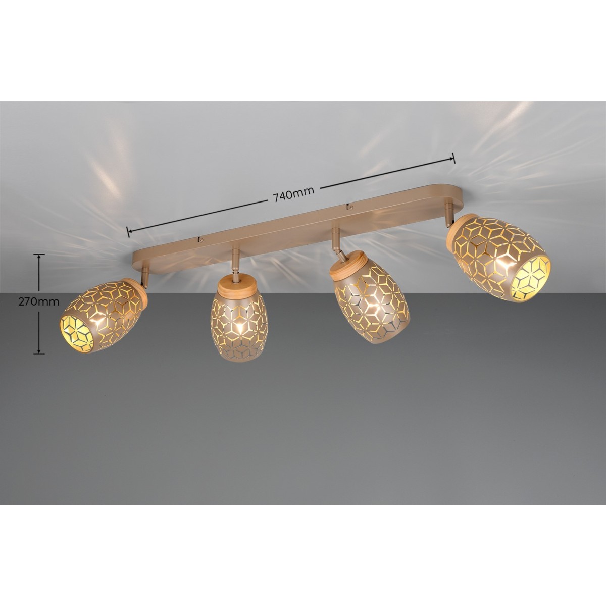 Nowoczesna lampa sufitowa RL BIDAR R81574065