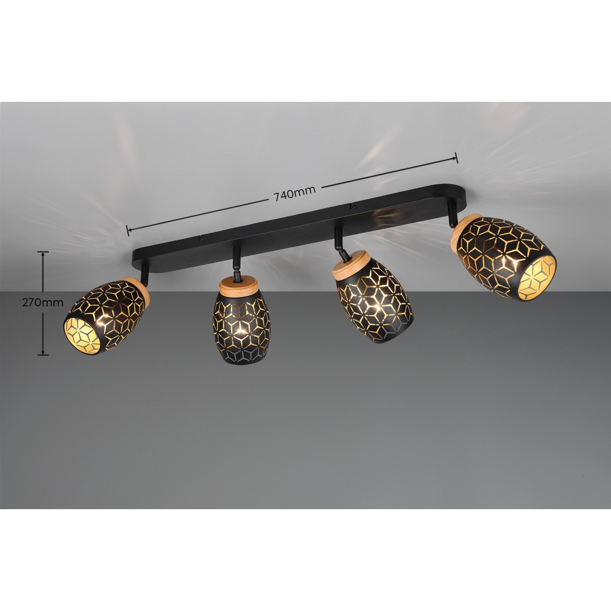 Nowoczesna lampa sufitowa RL BIDAR R81574080
