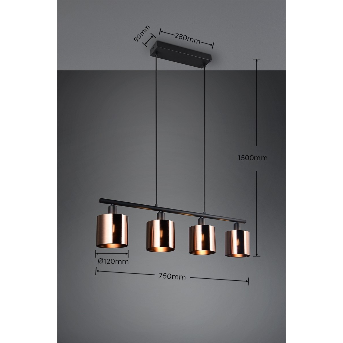 Nowoczesna lampa wisząca RL JASON R36304064