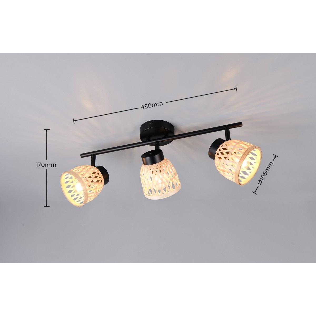 Nowoczesna lampa sufitowa RL LAURENT R86093032