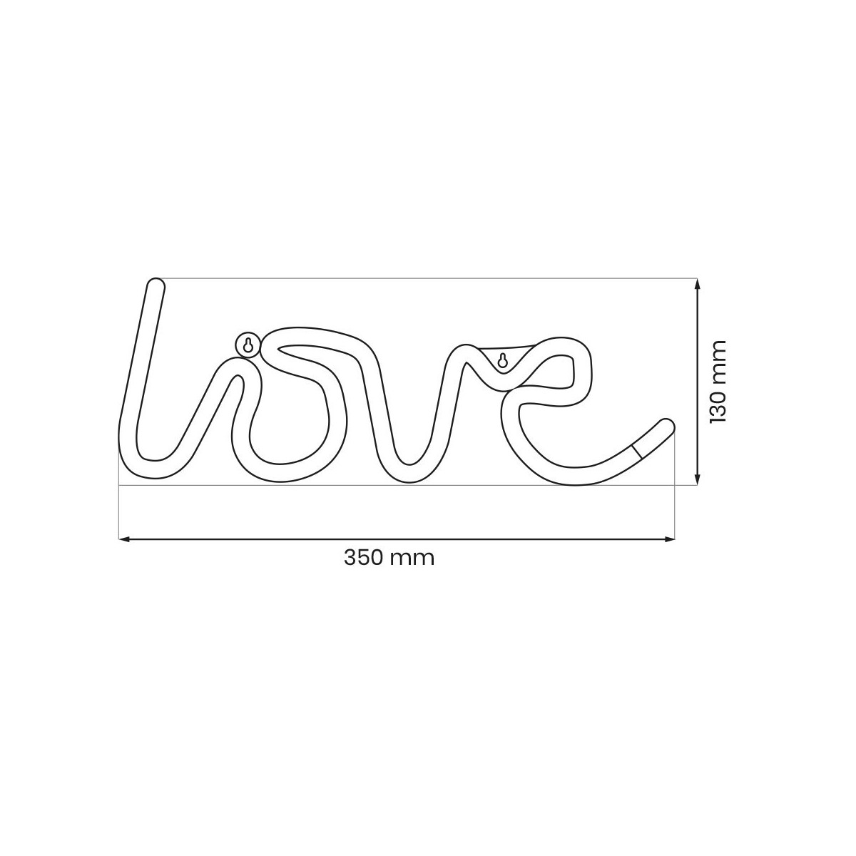 MiLagro LOVE NEONOWE LED EK3973
