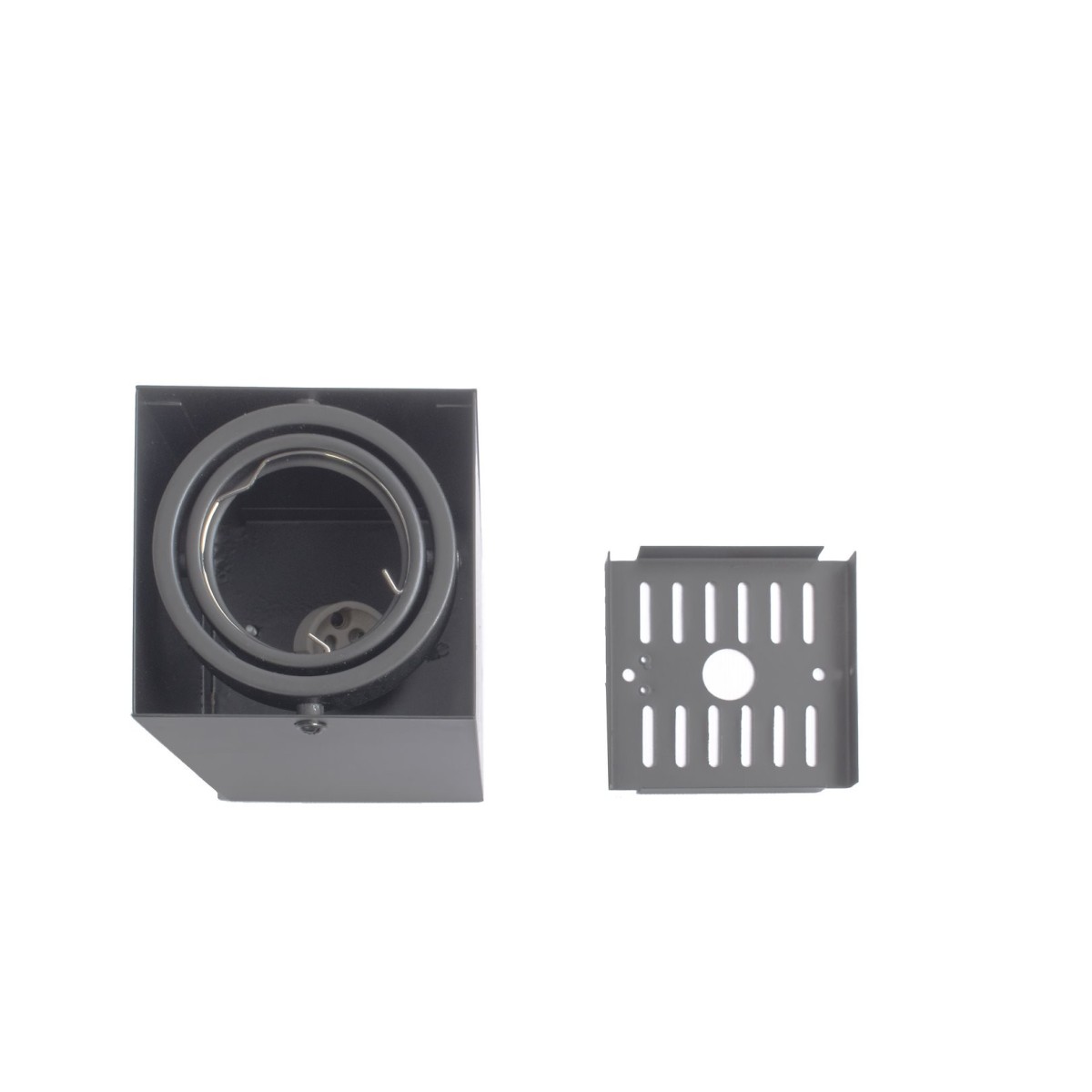MiLagro LAMPA SUFITOWA BLOCCO SZARY 1x7W GU10 LED ML835