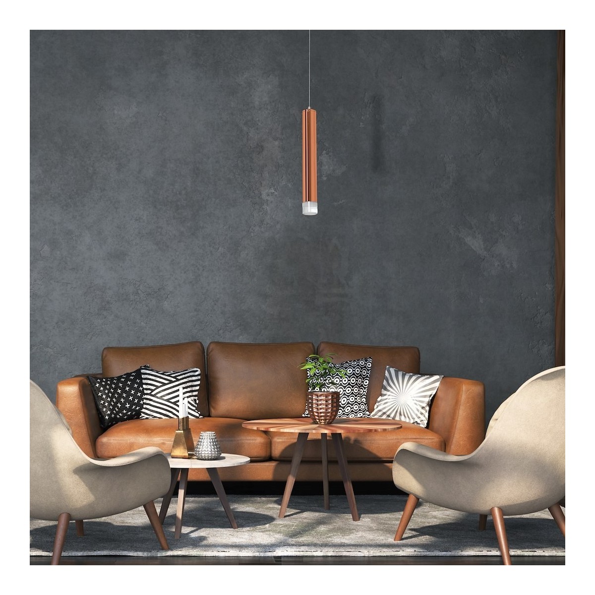 MiLagro LAMPA WISZĄCA COPPER 5W LED ML984