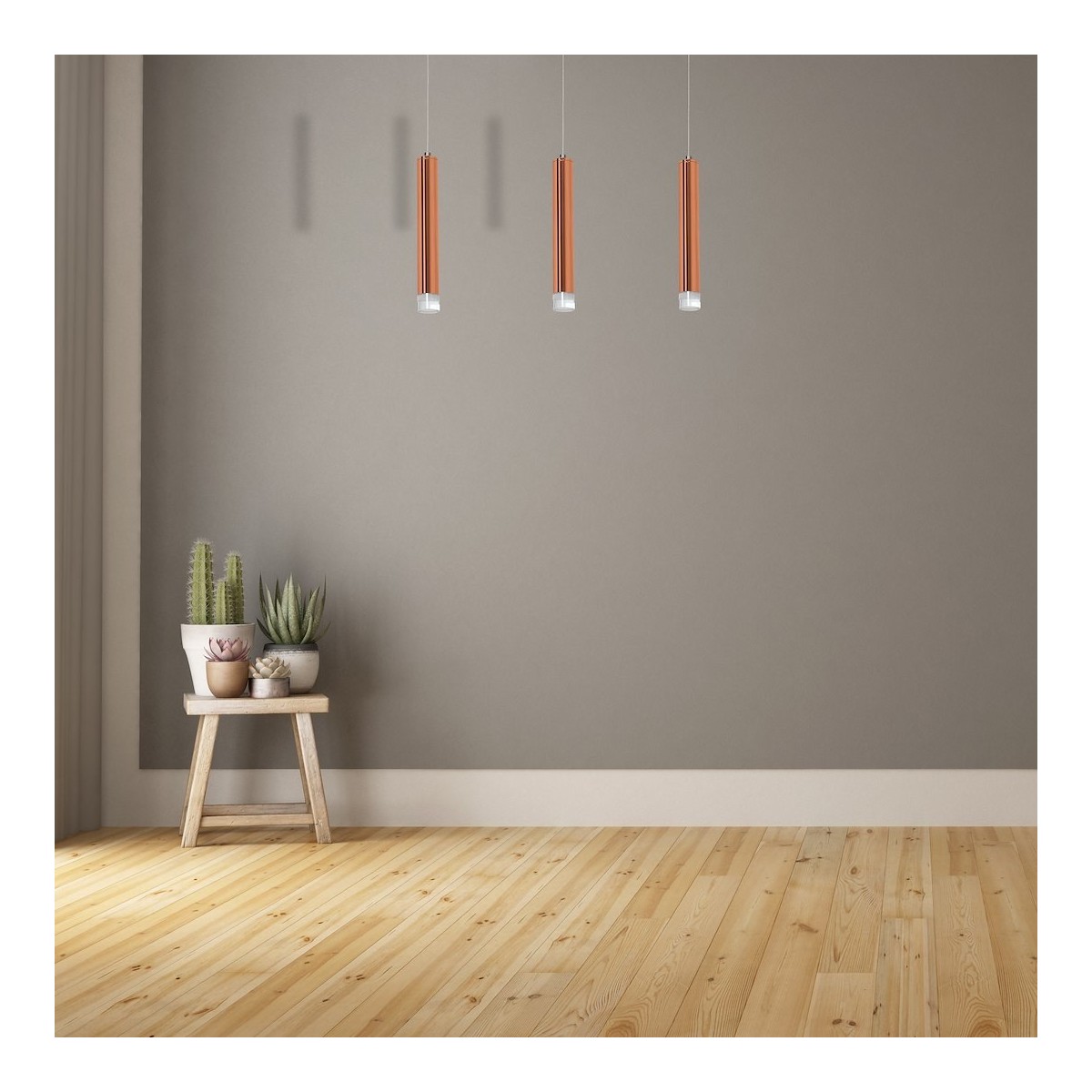 MiLagro ML985 lampa COPPER 3 LED premium oświetlenie