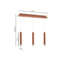 MiLagro ML985 lampa COPPER 3 LED premium oświetlenie