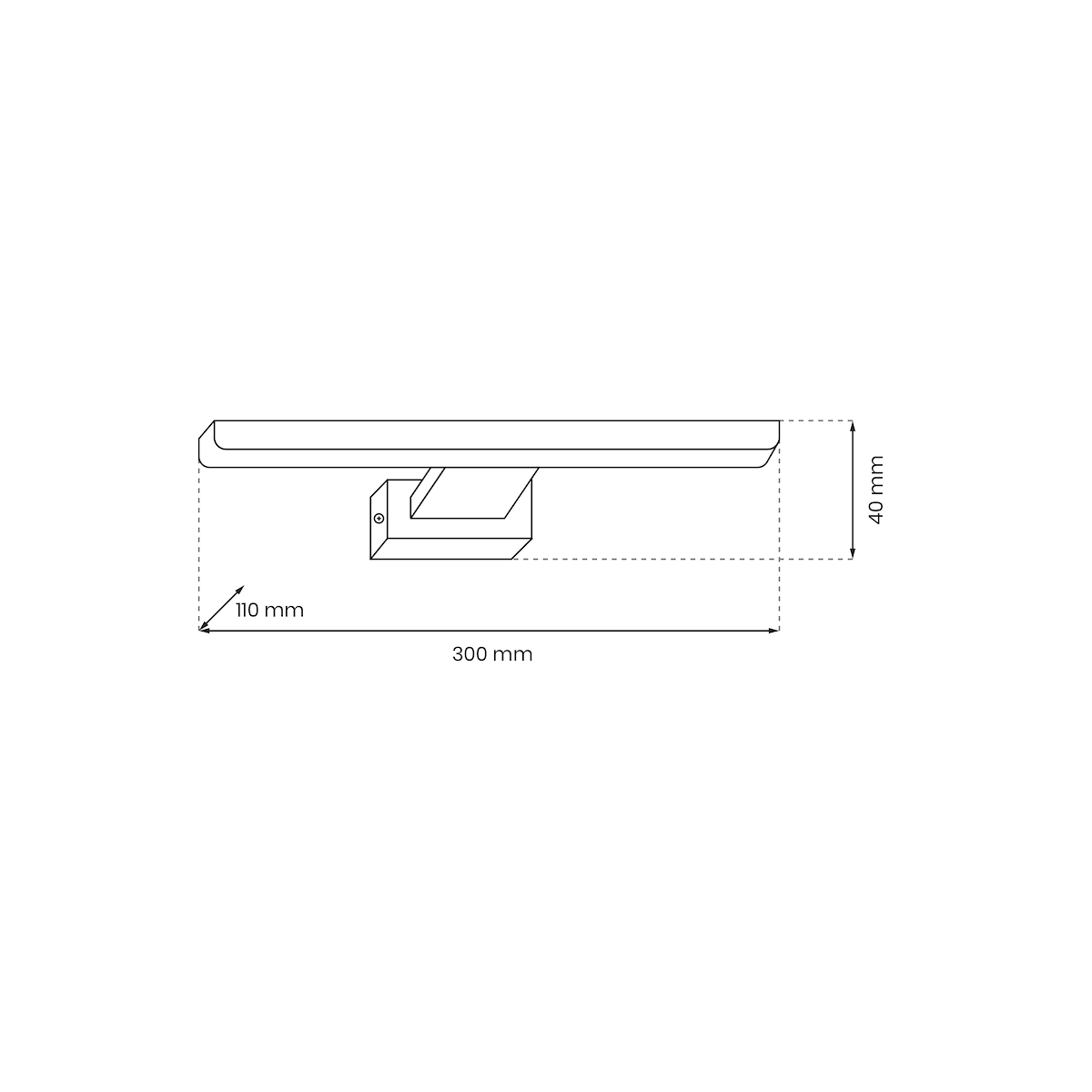 MiLagro ML028 kinkiet SHINE LED 30cm stylowe lampy sufitowe