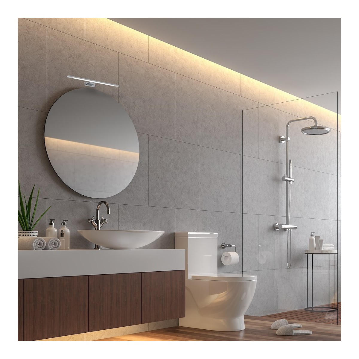 MiLagro Kinkiet SHINE CHROME 40cm 7W LED ML030