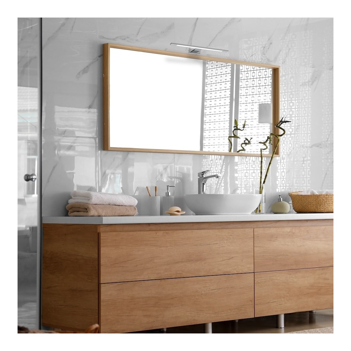 MiLagro Kinkiet SHINE CHROME 40cm 7W LED ML030