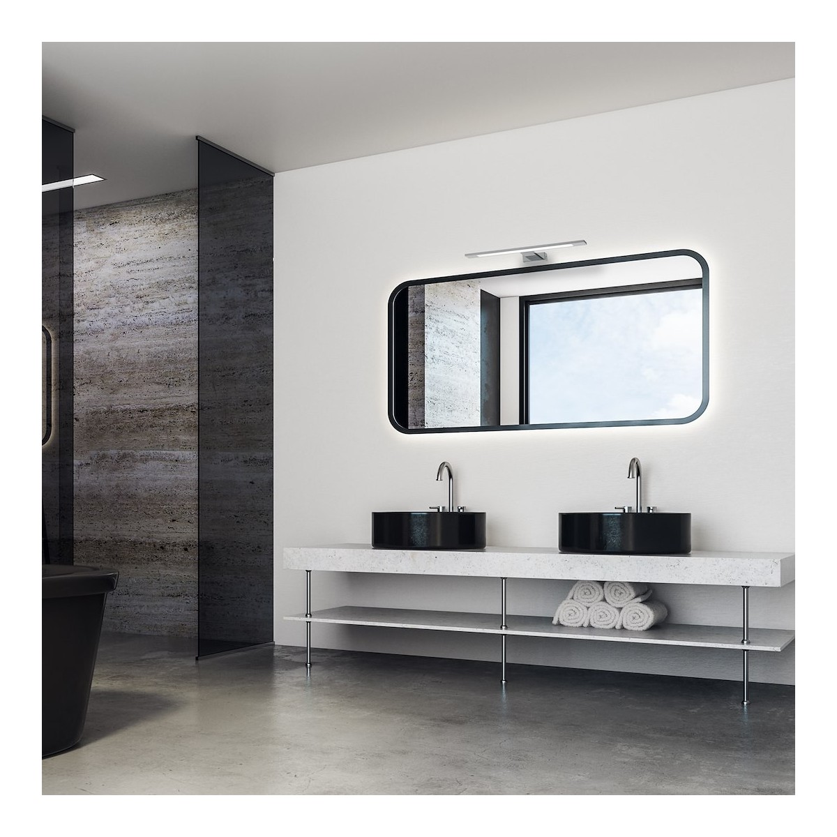 MiLagro Kinkiet SHINE CHROME 40cm 7W LED ML030