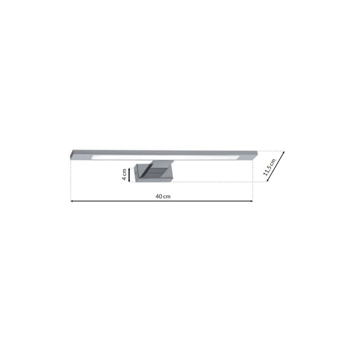 MiLagro ML030 kinkiet SHINE 40cm LED designerskie lampy LED