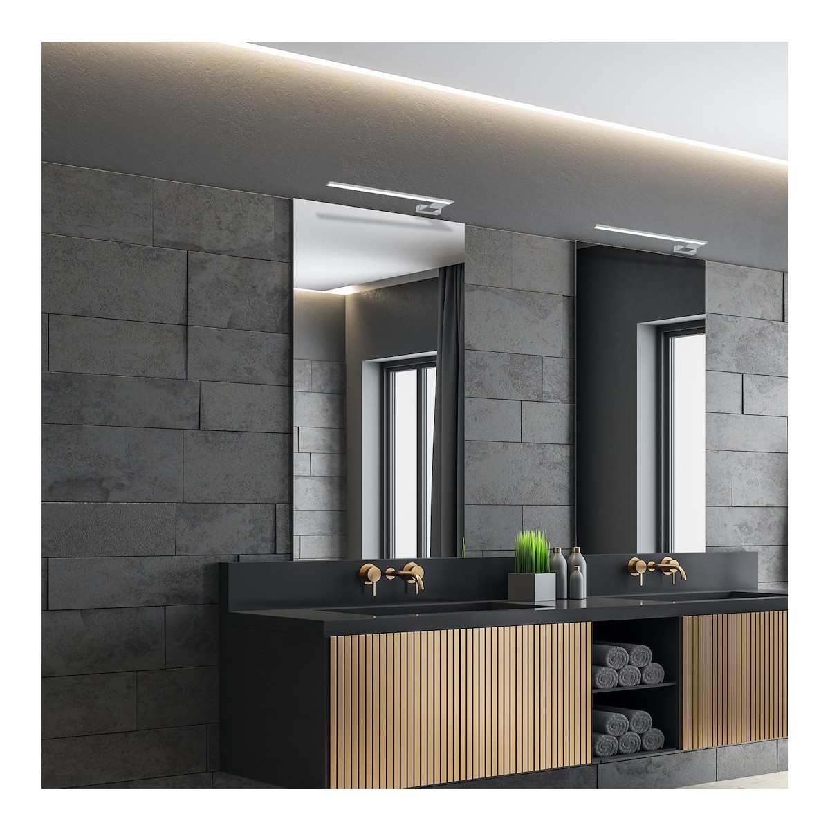 MiLagro Kinkiet SHINE CHROME 45cm 11W LED ML031