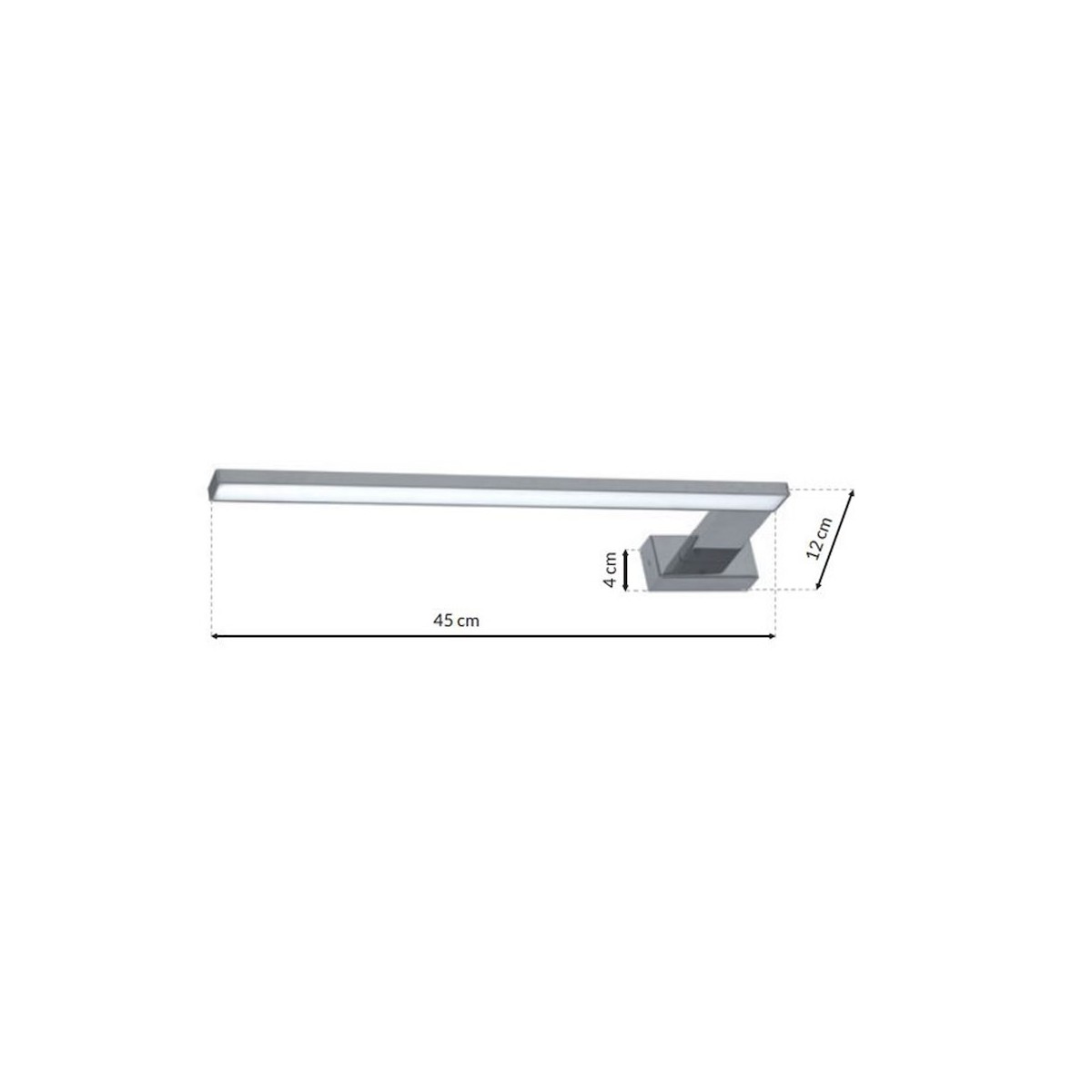 MiLagro ML031 kinkiet SHINE 45cm LED ekskluzywne oświetlenie