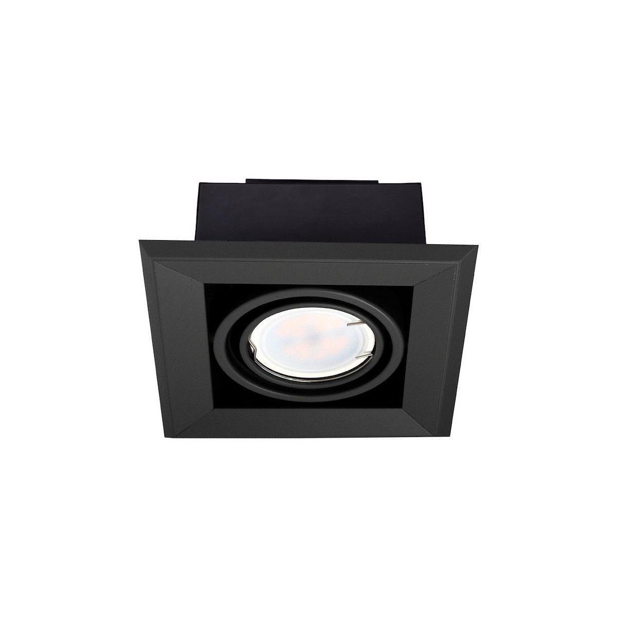 MiLagro Lampa Podtynkowa Blocco 1x7W GU10 Led Czarny ML472