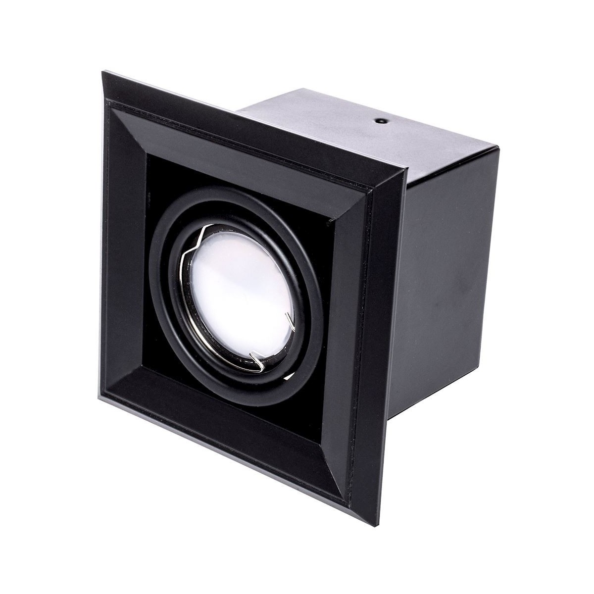 MiLagro Lampa Podtynkowa Blocco 1x7W GU10 Led Czarny ML472