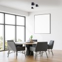 MiLagro LAMPA SUFITOWA TUBO BLACK 1xAR111 (BEZ ŻARÓWKI) ML227