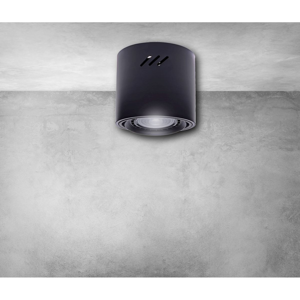 MiLagro LAMPA SUFITOWA TUBO BLACK 1xAR111 (BEZ ŻARÓWKI) ML227