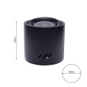 MiLagro LAMPA SUFITOWA TUBO BLACK 1xAR111 (BEZ ŻARÓWKI) ML227