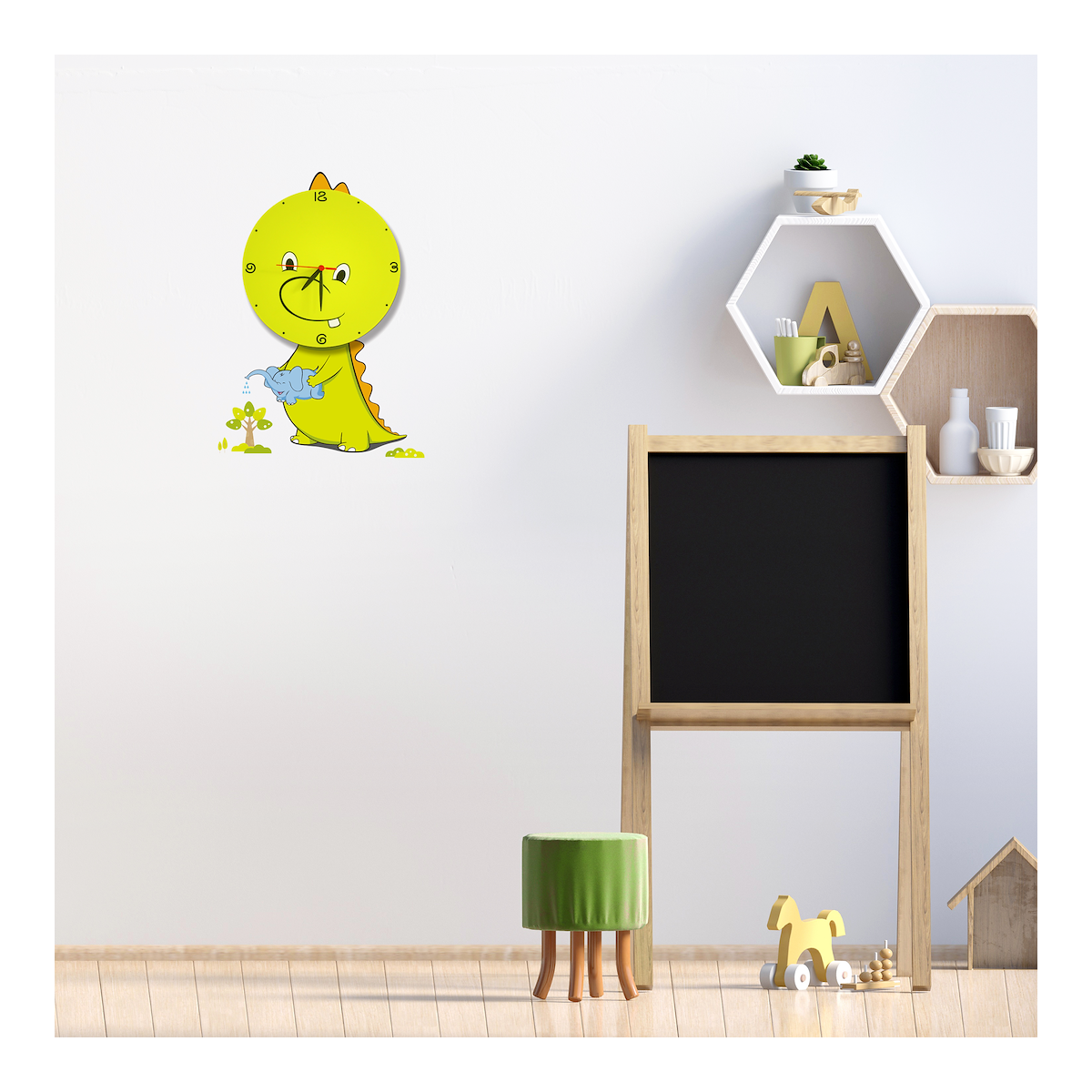 MiLagro Lampka dziecięca DRAGON LED CLOCK 0,6W LED ML146