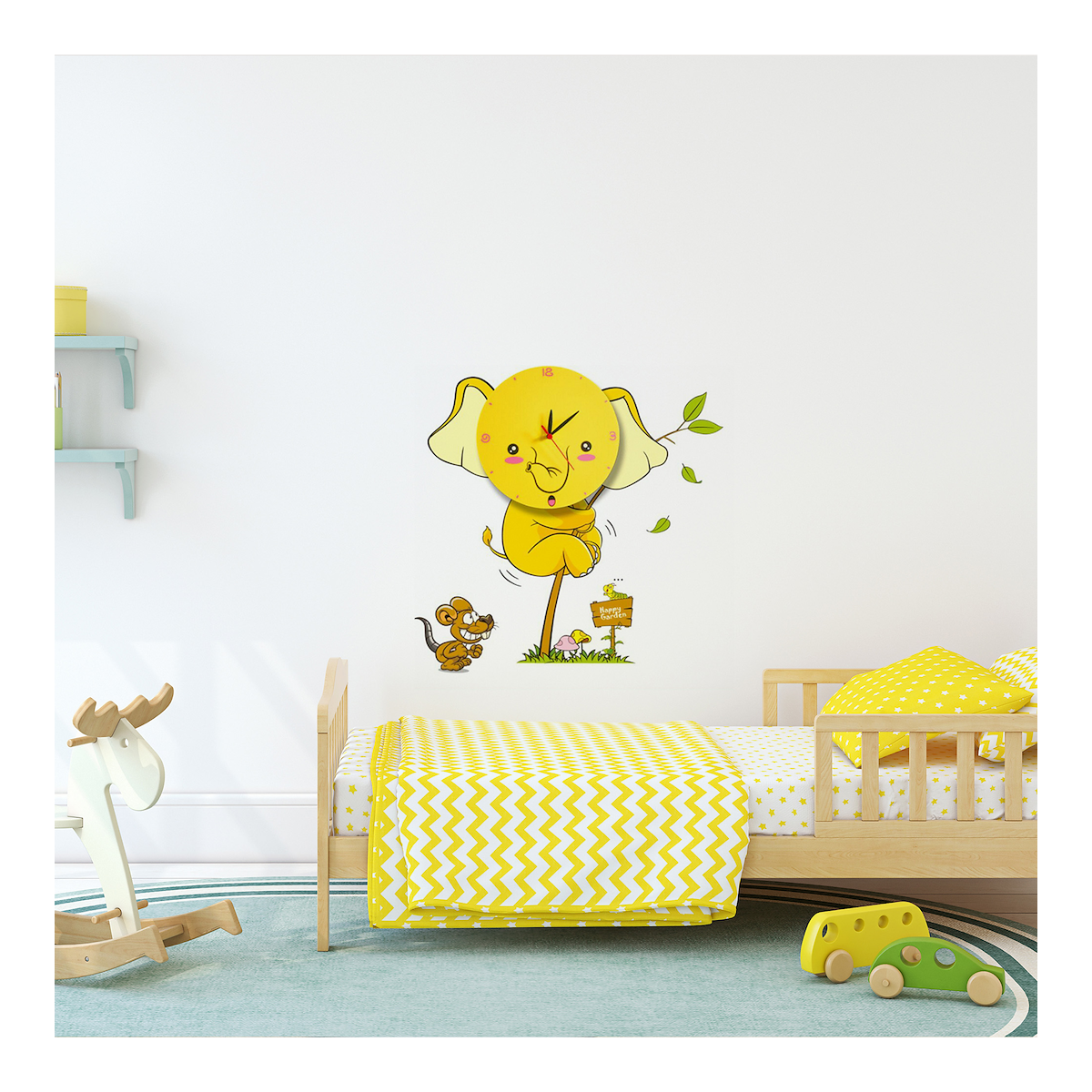 MiLagro Lampka dziecięca ELEPHANT LED CLOCK 0,6W LED ML147