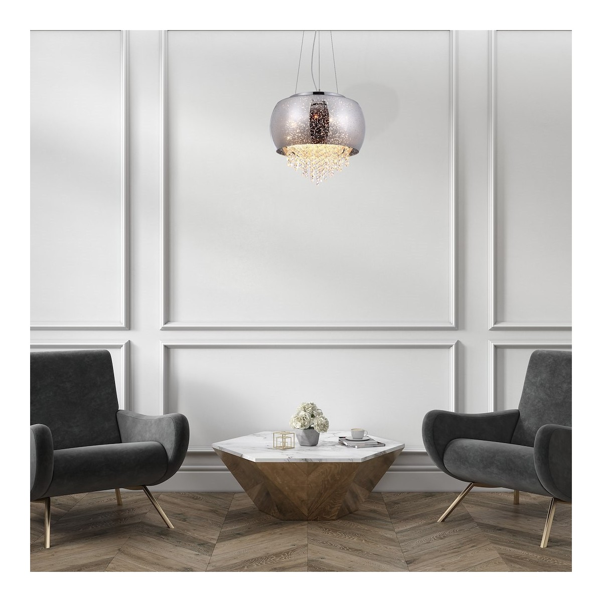 MiLagro ML241 lampa STARLIGHT glamour nowoczesne lampy do wnętrz