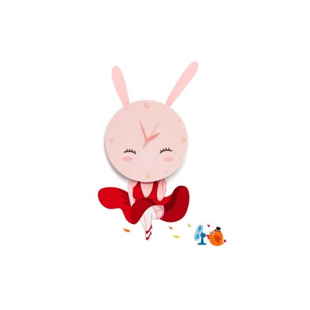 MiLagro Lampka dziecięca BUNNY LED CLOCK 0,6W LED ML148