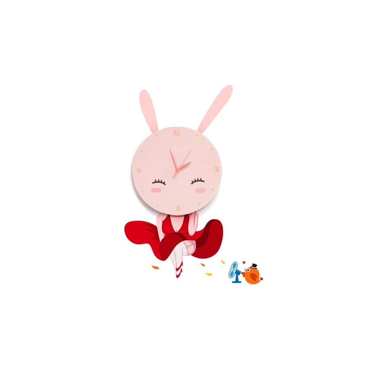 MiLagro Lampka dziecięca BUNNY LED CLOCK 0,6W LED ML148