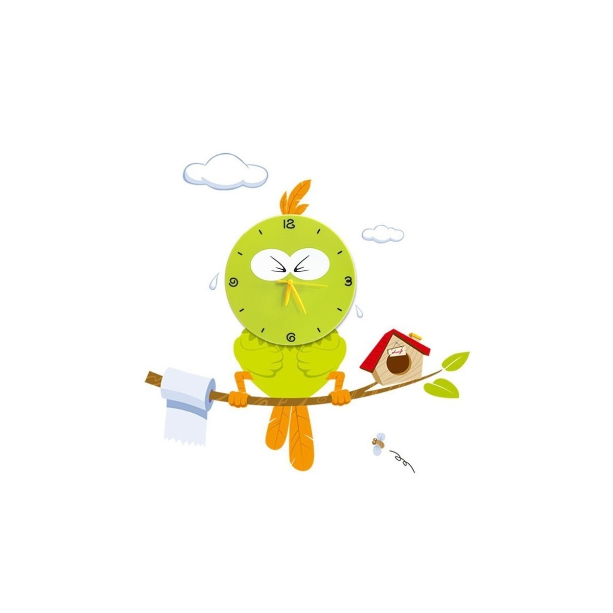 MiLagro Lampka dziecięca BIRD LED CLOCK 0,6W LED ML208