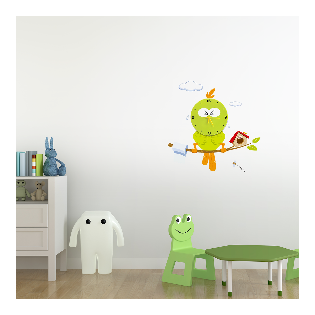 MiLagro Lampka dziecięca BIRD LED CLOCK 0,6W LED ML208