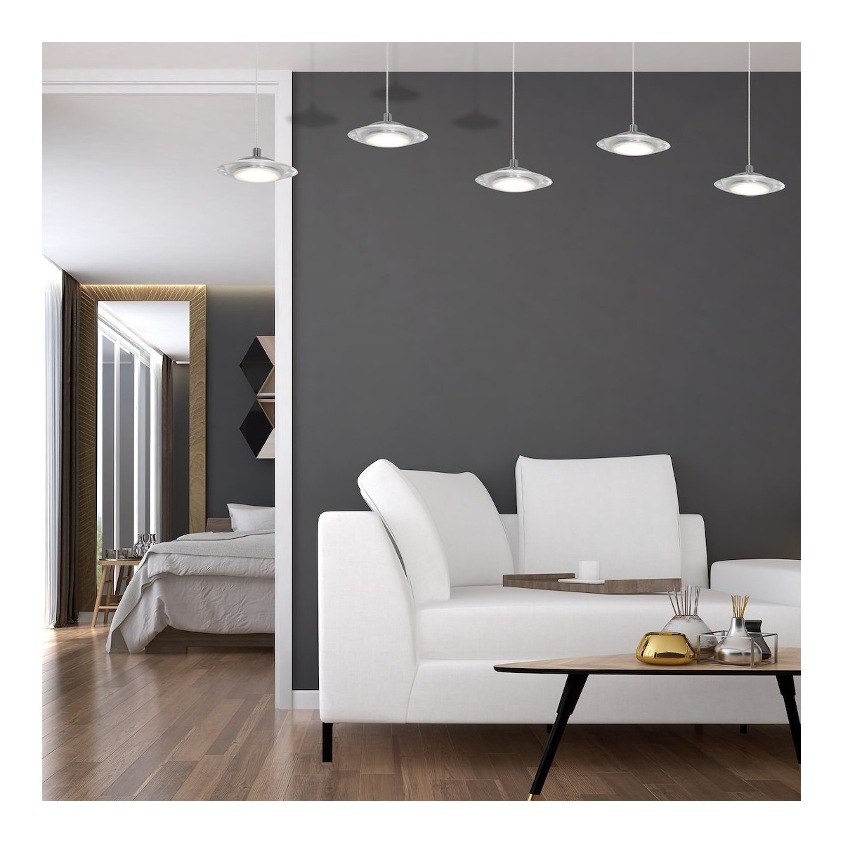 MiLagro LAMPA WISZĄCA ELLIPSE 25W LED ML415