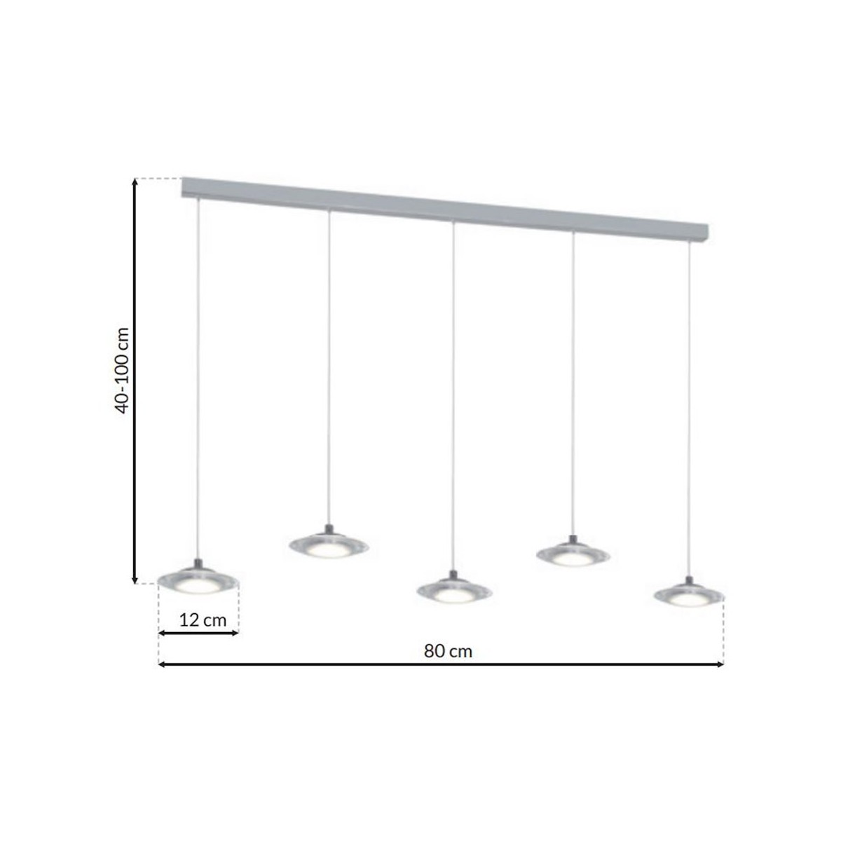 MiLagro LAMPA WISZĄCA ELLIPSE 25W LED ML415