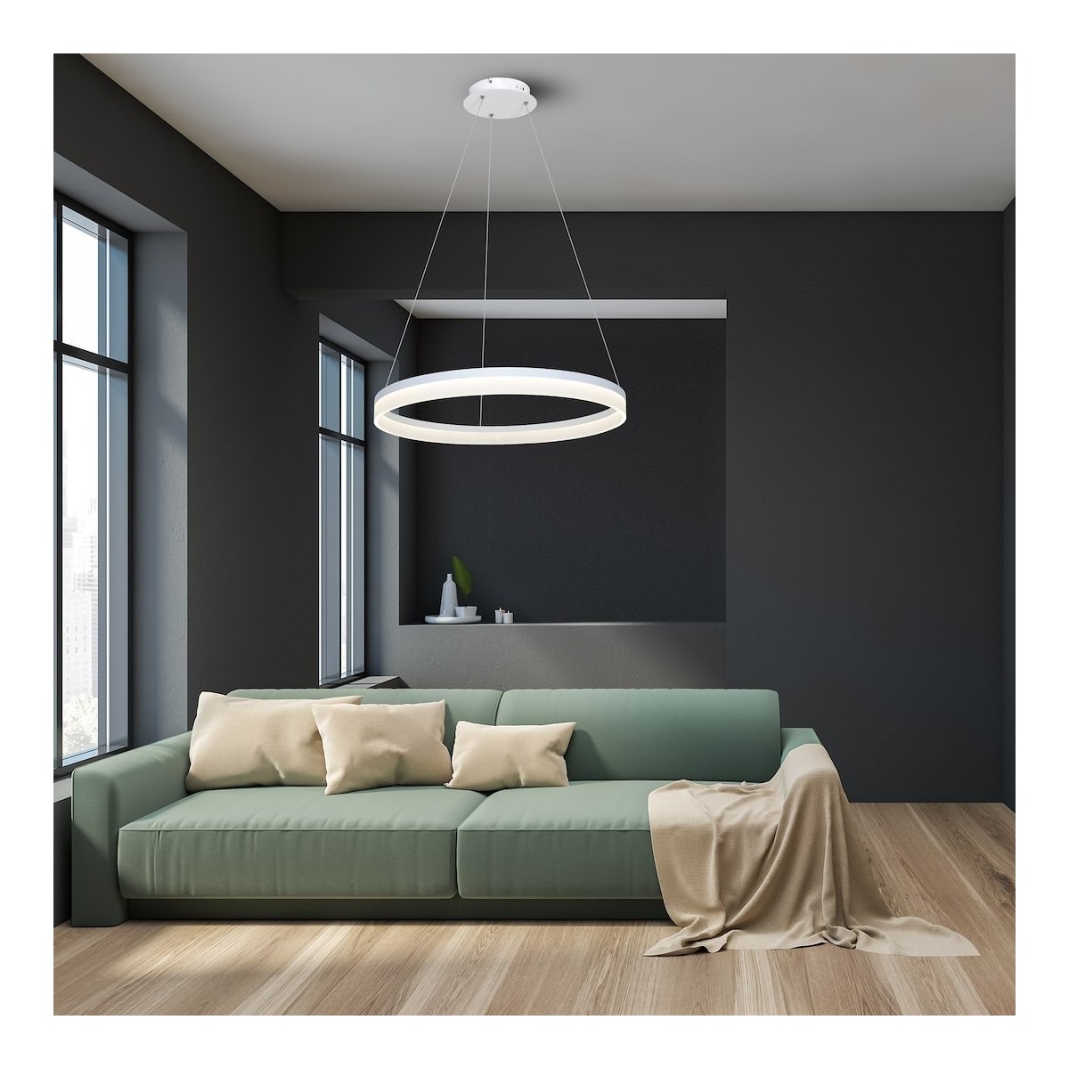MiLagro LAMPA WISZĄCA RING 36W LED ML066